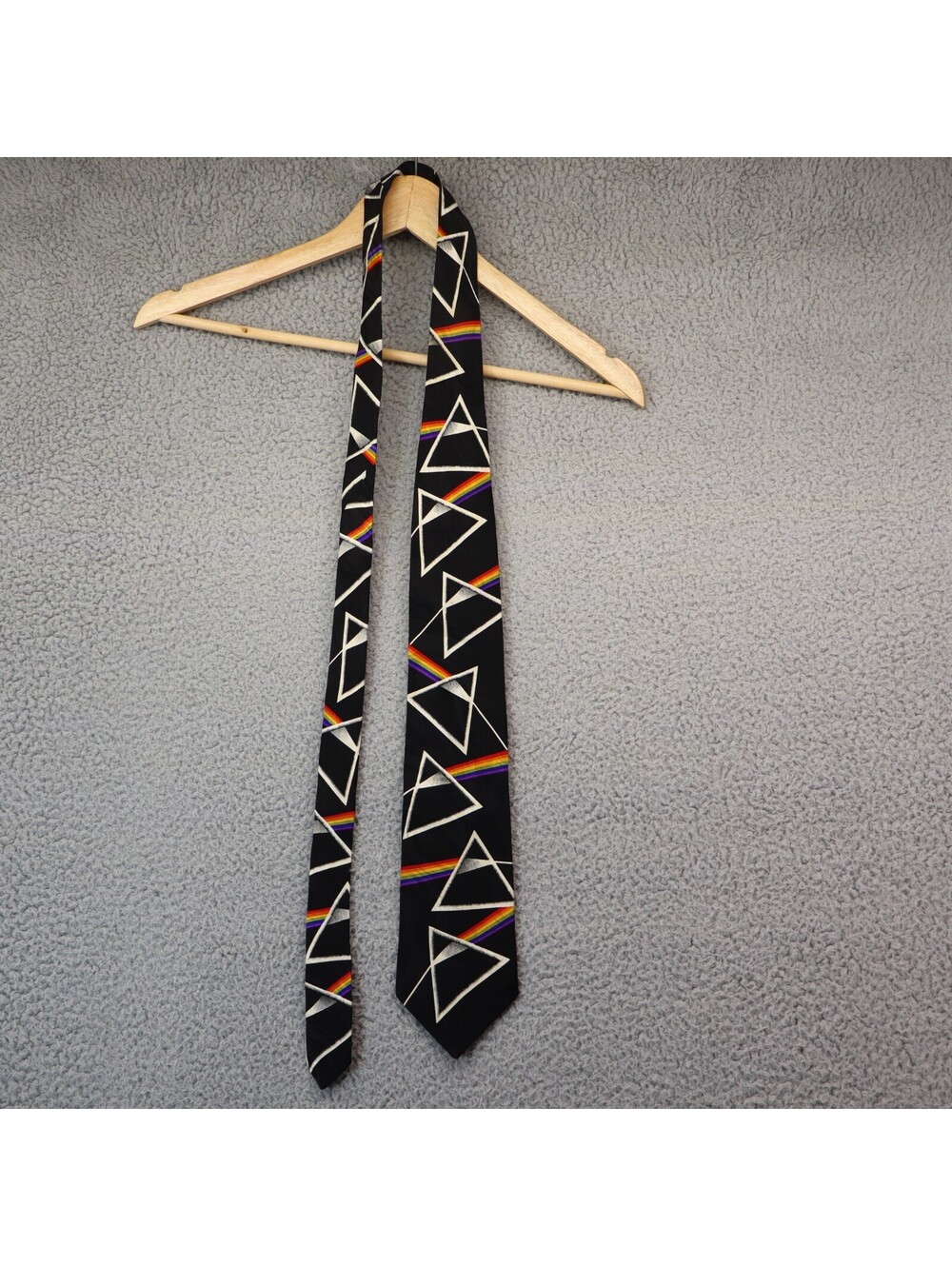 Ralph Marlin Pink Floyd Dark Side of Moon Necktie 100% Silk